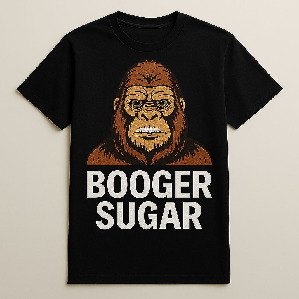 Funny Sasquatch Booger Sugar Unisex Heavy Cotton Tee