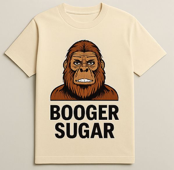 Funny Sasquatch Booger Sugar Unisex Heavy Cotton Tee