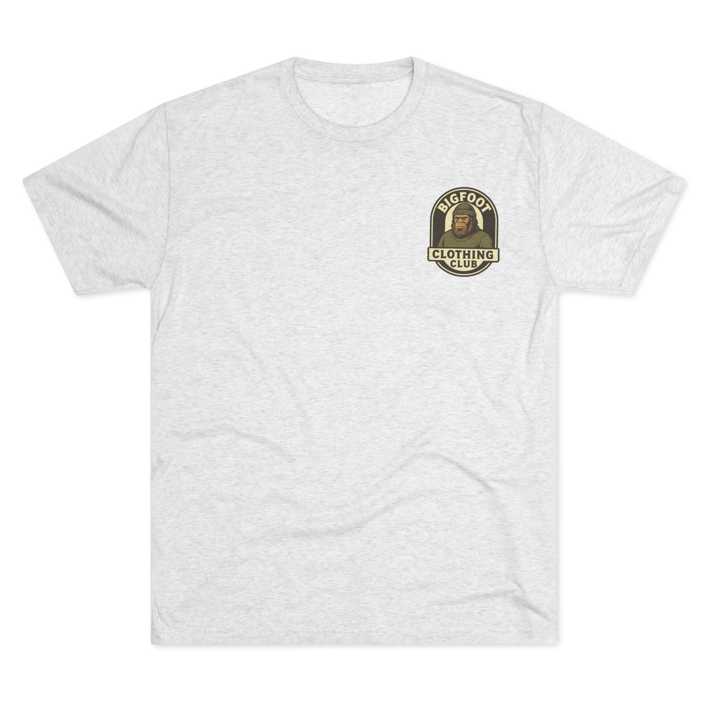 Unisex Tri-Blend Crew Tee with Bigfoot and USA Theme